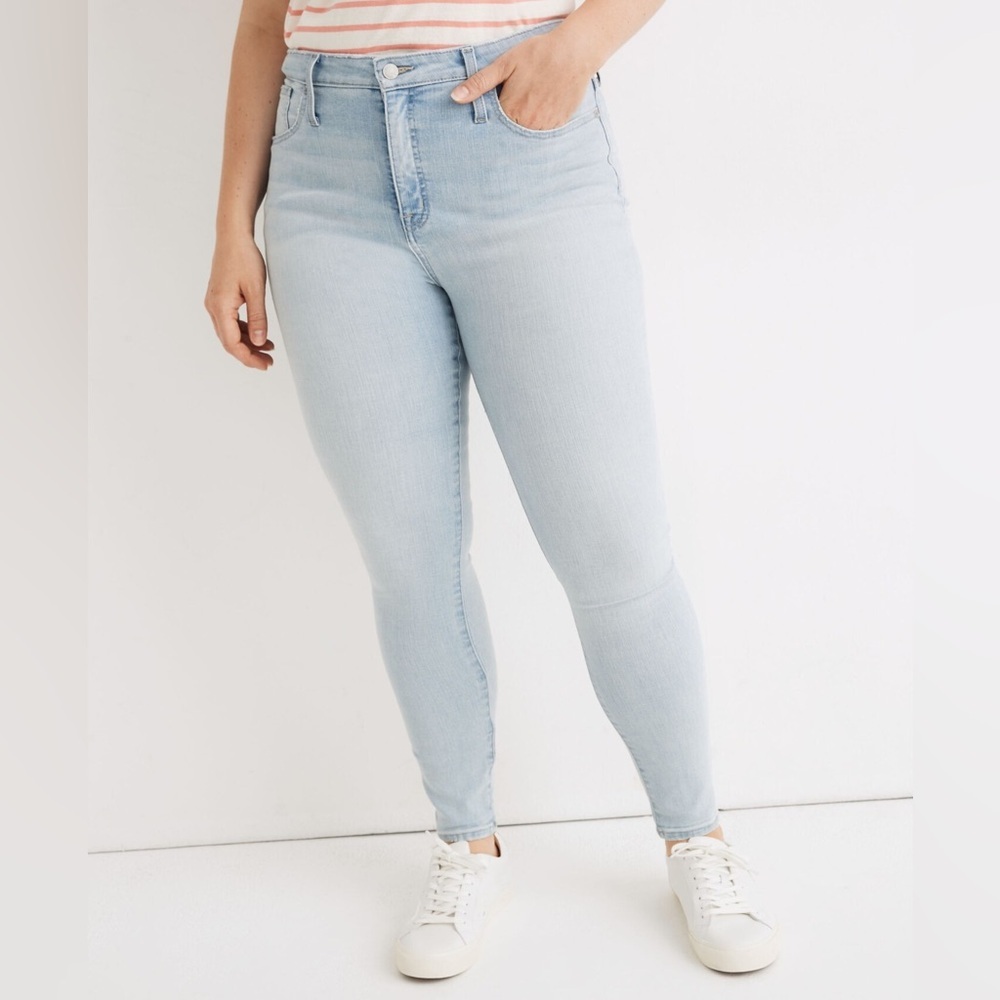 NWT Madewell 9" Mid-Rise Skinny Crop Jeans in Coolmax® Denim Edition size 30